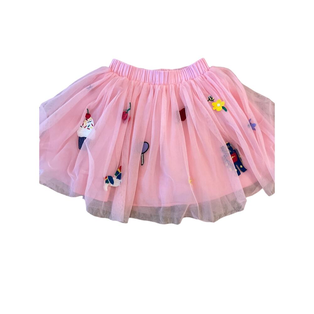 Hanna Andersson 6-7 Tulle + Embroidery Skirt